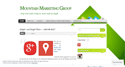 Desktop Screenshot of mountainmarketinggroup.net